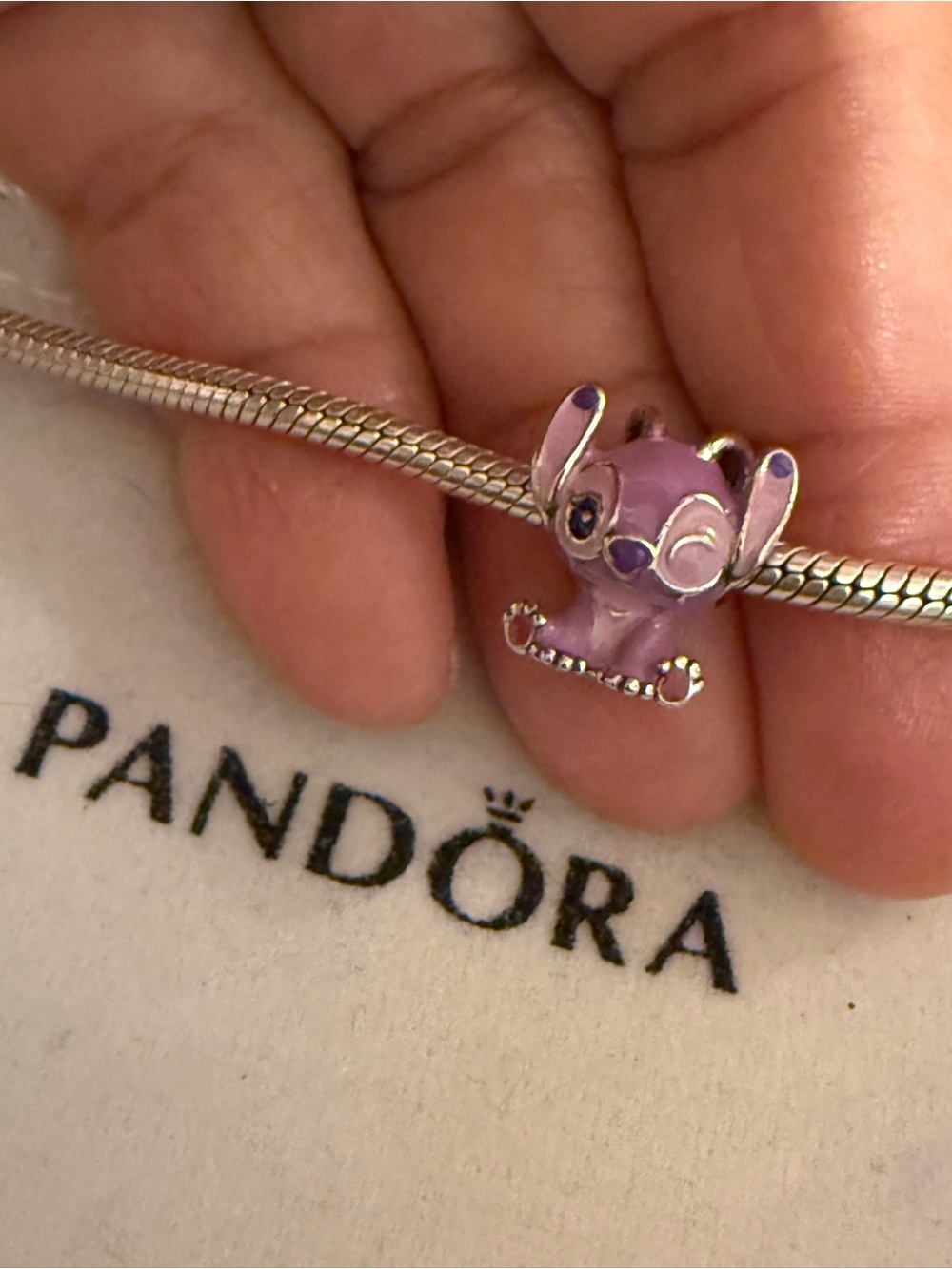 Pandora Purple Stitch Enamel Character Charm
